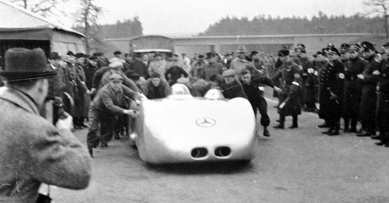 twelve-cylinder, record-breaking car